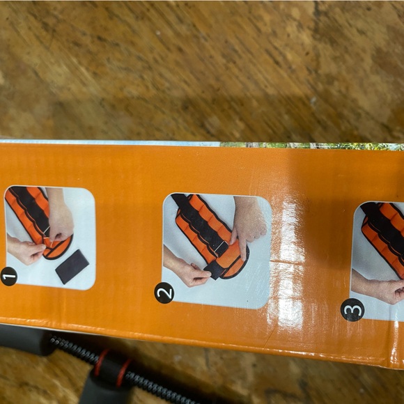 Never used ankle weights with Velcro strap - Picture 2 of 4